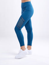 Load image into Gallery viewer, High-Waisted Workout Leggings with Mesh Panels
