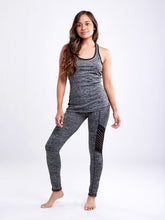Load image into Gallery viewer, High-Waisted Workout Leggings with Mesh Panels