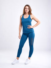 Load image into Gallery viewer, High-Waisted Workout Leggings with Mesh Panels
