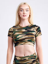Load image into Gallery viewer, Short-Sleeve Crop Top
