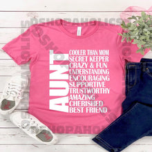 Load image into Gallery viewer, Aunt