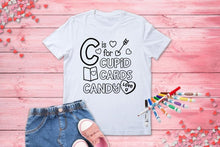 Load image into Gallery viewer, C is for Cupid Coloring Shirt