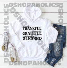 Load image into Gallery viewer, So Very Thankful Grateful Blessed black