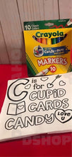 Load image into Gallery viewer, C is for Cupid Coloring Shirt