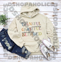 Load image into Gallery viewer, So Very Thankful Grateful Blessed black