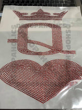 Load image into Gallery viewer, QUEEN of HEARTS Rhinestone