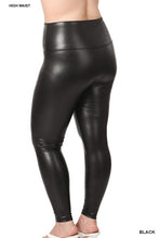 Load image into Gallery viewer, Plus High Rise Faux Leather Leggings
