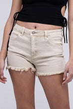 Load image into Gallery viewer, Acid Washed Frayed Cutoff Hem Shorts
