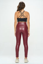 Load image into Gallery viewer, High Waist PU Leather Corset Cincher  Pants
