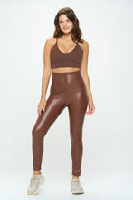 Load image into Gallery viewer, High Waist PU Leather Corset Cincher  Pants
