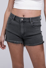 Load image into Gallery viewer, Acid Washed Frayed Cutoff Hem Shorts
