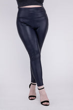 Load image into Gallery viewer, Plus High Rise Faux Leather Leggings
