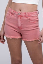 Load image into Gallery viewer, Acid Washed Frayed Cutoff Hem Shorts
