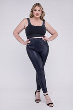 Load image into Gallery viewer, Plus High Rise Faux Leather Leggings
