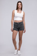 Load image into Gallery viewer, Acid Washed Frayed Cutoff Hem Shorts
